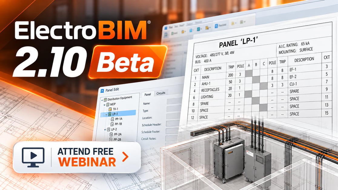 ElectroBIM 2.10 Beta Webinar