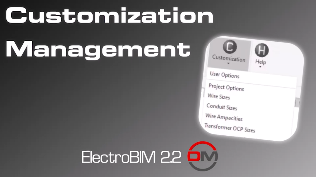 ElectroBIM Customization Management